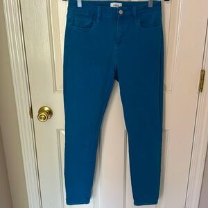 Pistola denim skinny ankle teal